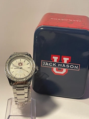 Auburn Tigers OFFICIAL NCAA Stainless Steel Analog Watch by Jack Mason NEW Cover