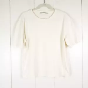 7115 by Szeki Shirt Damen Gr. S Leinenmischung Rundhals Kurzarm Basic Staple - Bild 1 von 10