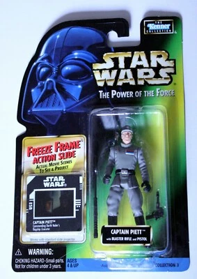 Kenner 1997 Star Wars Power of the Force: (Capitán Piett) con respaldo verde (nuevo en caja) Foto 1 de 2