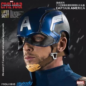 NEW Captain America Helmet Visor Life Size 1:1 Mask M Toys Cosplay Costumes - Picture 1 of 9