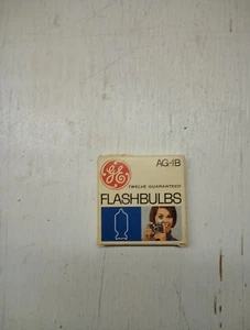 GE Blue Dot AG-1B Vintage Flash Bulbs Original Box Of 12 Bulbs - Picture 1 of 2