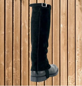 Busse Waden Chaps DIANA, Velourleder Chaps, Chapsletten, Mini Chaps, schwarz - Bild 1 von 2