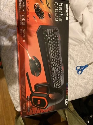 Tzumi Alpha Gaming Battle Group 3 Pieces Keyboard Mouse Headset For PC Console - Image 1 of 3