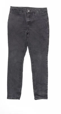 Per Una Womens Grey Cotton Skinny Jeans Size 10 L27 in Regular Zip - Image 1 of 4