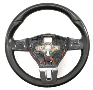 Leather Steering Wheel 10-14 VW Golf GTI Jetta Sportwagen MK6 - 5C0 419 091 K - Foto 1 di 7