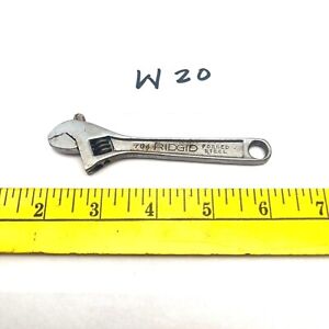 Vintage 4 in. RIDGID 704 Adjustable Wrench - USA - Collectible