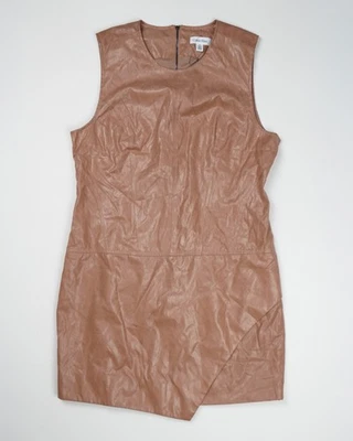 Vestido vaina para mujer Calvin Klein imitación cuero 14 tostado Foto 1 de 4