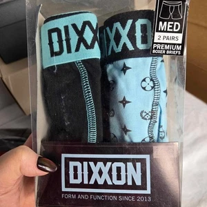 Dixxon Flannel Co. 2 Pack Men's Boxer Briefs Size M NWT Teal Black - Picture 1 of 4