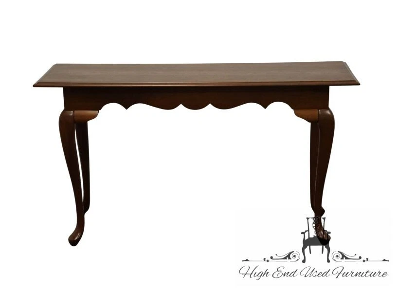 BROYHILL FURNITURE Solid Cherry Traditional Style 52" Accent Sofa Table 794-2608 - Image 1 of 4