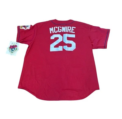 Vintage Majestic Authentic St. Louis Mark McGwire #25 MLB Jersey Men's 2XL NWT - Image 1 of 4