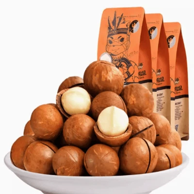 Tres ardillas nueces de macadamia hawaiana - sabor cremoso 160 g三只松鼠 夏威夷果奶油味 Foto 1 de 2