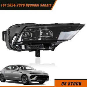 Right Side For 2024-2025 Hyundai Sonata LED Headlights Assembly Double Beam Lens - Picture 1 of 15
