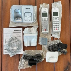 Panasonic KX-TGD832 W White DECT 6.0 Expandable Cordless Phone System (No Box) - Picture 1 of 9