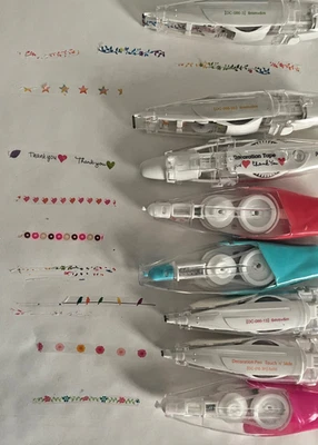 LOTE DE 19 FITAS E FITAS DECORATIVAS PARA JUNK JOURNALING OU SCRAPBOOKING - Imagem 1 de 4