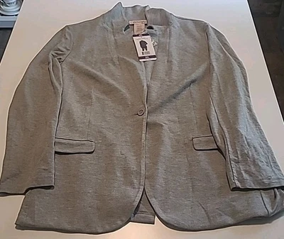Blazer Philosophy Republic tejido elástico gris jaspeado XXL para mujer nuevo con etiquetas Foto 1 de 4