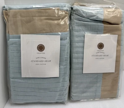 Lote de dos fundas de almohada Martha Stewart Macy’s nuevas en paquete tamaño estándar Foto 1 de 4