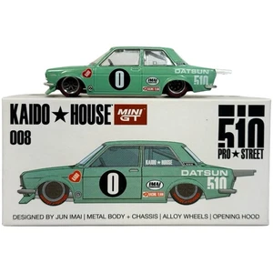 Kaido House 008 Datsun 510 Pro Street Green JDM Diecast Car 1:64 KHMG008 - Picture 1 of 3