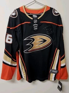 Von Trevor Zegras Anaheim Ducks signiertes Authentic Fanatics Breakaway Trikot *LESEN* - Bild 1 von 19