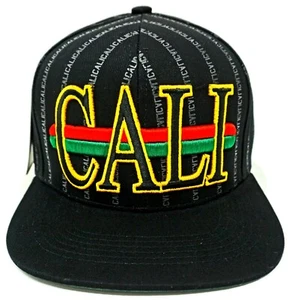 Cali Snapback Cap Mütze CA California Republic OSFM schwarz Neu mit Etikett - Bild 1 von 6