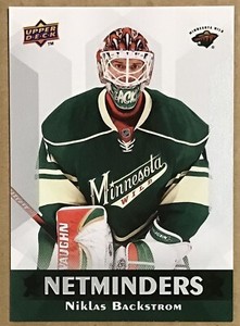 2010-11 NIKLAS BACKSTROM UPPER DECK NETMINDERS INSERT #N10 MINNESOTA WILD