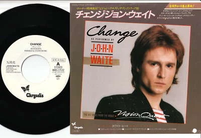 John Waite - Change / White Heat | 7" Promo Japan WWS-17532 - Image 1 of 2