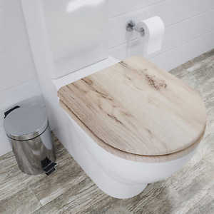 Croydex WL610131H Varese Toilet Seat, Grey Oak