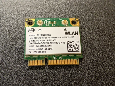 Genuine Dell Latitude Inspiron Wireless WIFI Card 622ANXHMW 0MW04C MW04C  - Image 1 of 2
