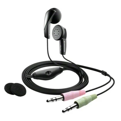 Sennheiser PC 100 In-Ear Computer Headset / Earphones with Mic 2x 3.5mm 504124 - Image 1 of 2