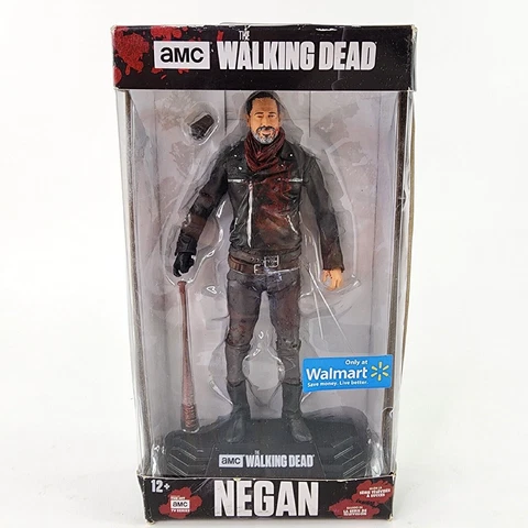 The Walking Dead Bloody NEGAN Figure AMC Walmart Exclusive McFarlane NEW WEAR Cover