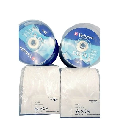 Cd - R recordable discs 700 MB 52x write speed 80 minutes data music Bundle 98pk - Image 1 of 4
