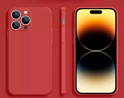 Cover Protect Liquid Silicone new Case For iPhone 14 Pro Max 13 12 11 XS XR 7 8 - Image 1 of 4