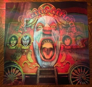 PÓSTER LENTICULAR 24 X 24" 3D~ BESO~ PSICO CIRCO~ TAMAÑO RARO - Imagen 1 de 15