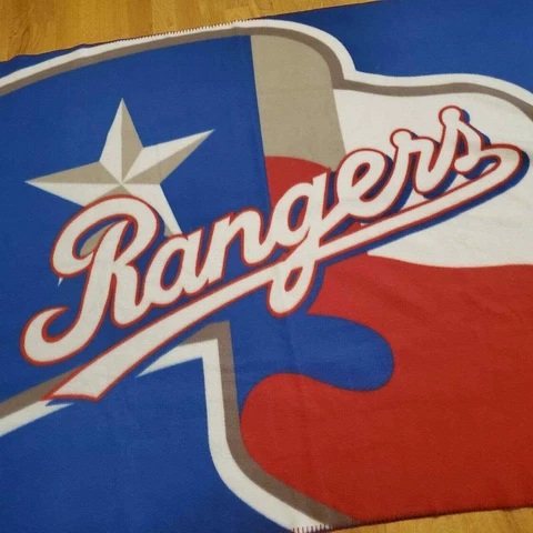 Texas Rangers Baseball Stadium Blanket by World Sports 50x59" Cover
