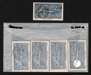 OPC Lot of 45 1946 Madagascar 50f Airmail Sc#C51 Used 42317 - Picture 1 of 1