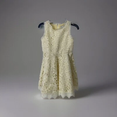 Vestido sin mangas con ojales amarillos para niñas Rave Editions talla 7 Foto 1 de 4