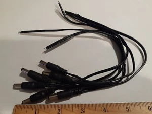 NEW 6PCs CCTV Surveillance Camera DC Power Supply Male Plug Cable USA SHIPPING - Picture 1 of 5