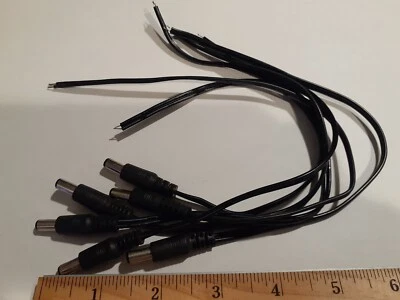 NEW 6PCs CCTV Surveillance Camera DC Power Supply Male Plug Cable USA SHIPPING - Image 1 of 4