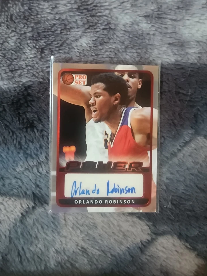 Orlando Robinson Auto 2022 Leaf ProSet Power /25 Auto Sacramento Kings  - Image 1 of 2