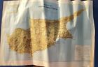 A Visitors MAP OF CYPRUS  VINTAGE 1986