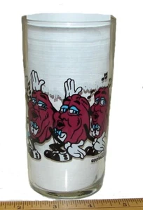 Vtg 1989 The California Raisins Glass Tumbler, Drinking Glass, Advertising - Picture 1 of 7