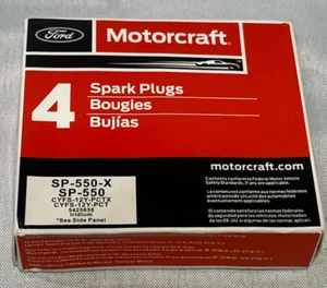 Motorcraft spark plugs sp-550-x sp-550, 1 BOX OF 4 - Picture 1 of 5