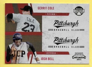 2011 Contenders Winning Combos Gerrit Cole/Josh Bell Pirates - Picture 1 of 1