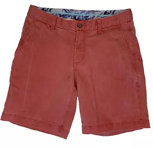 Tommy Bahama shorts mens chinos size 30W cotton red pink sunfade series - Picture 1 of 5