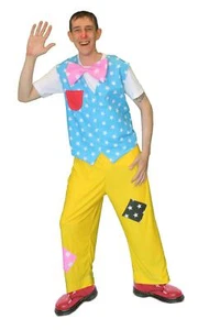 Adults Mr Tumbles Waistcoat Bow Tie Trousers Childrens Entertainer Fancy Dress - Picture 1 of 1