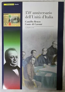 FOLDER ITALIA 2011  150° Anniversario dell'Unità d'Italia  Cavour. - Foto 1 di 3