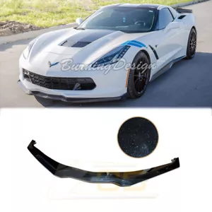 For 14-Up Corvette C7 CARBON FLASH METALLIC Front Lip Splitter Z06 Style Stage 2 - Bild 1 von 16