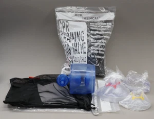 Adult / Child CPR Training Bag Valve Mask / Ambu Bag  New MCR / Medical Lot Of 2 - Picture 1 of 10