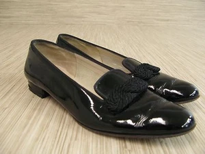 Salvatore Ferragamo Boutique schwarz 1/2"-Absatz Damen US Größe 8,5 AAA Seildetail - Bild 1 von 9