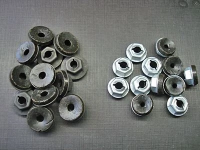 3/16 英寸螺纹切割徽章名牌脚本螺母带塑料密封器适合道奇 — 第 1/3 张图片