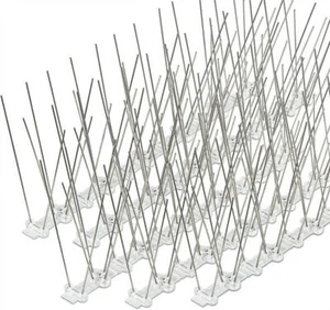 5m Edelstahl Vogelabwehr Taubenabwehr Spikes 2-reihig Taubenspikes Vogelschutz - Bild 1 von 14